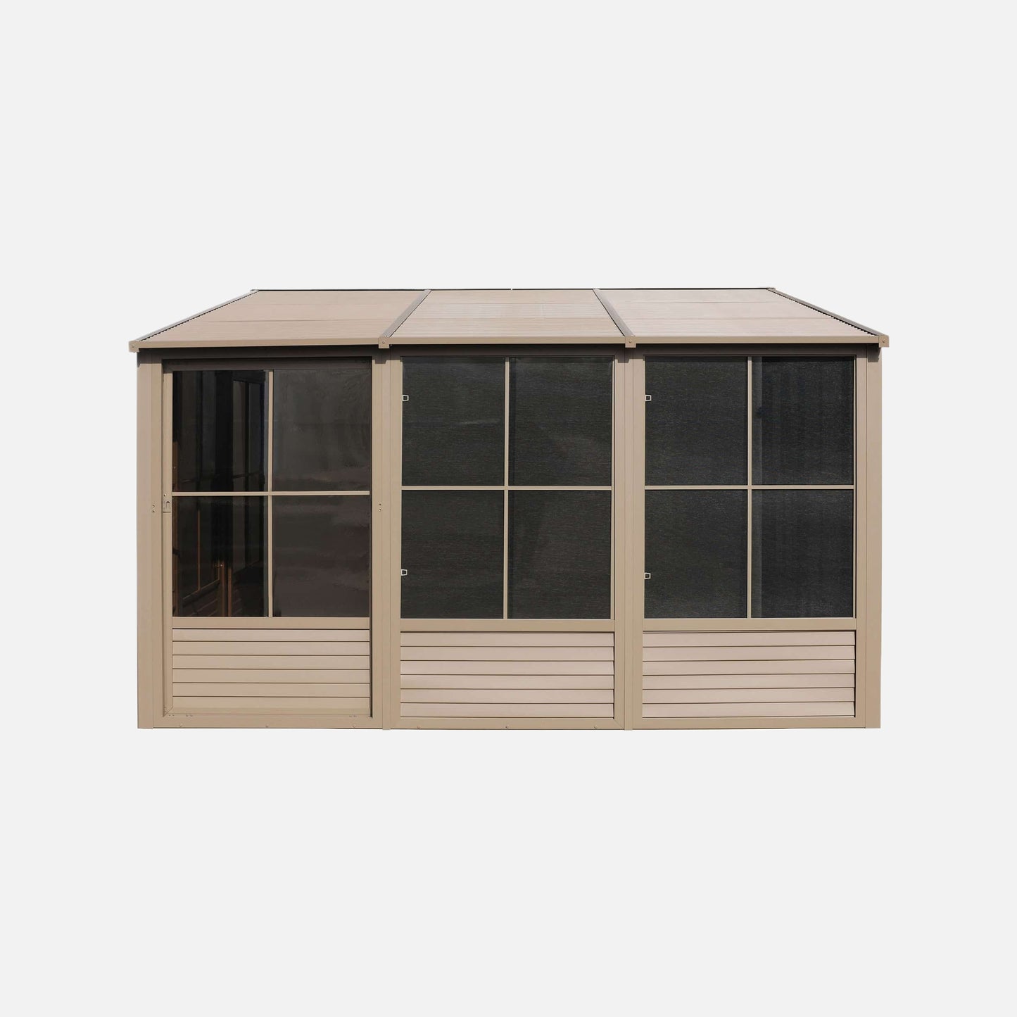 Gazebo penguin florence 8 ft. x 16 ft. metal roof slate