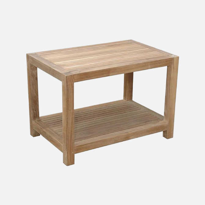 Anderson teak windsor side table 2-tier