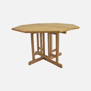 Anderson teak butterfly 47" octagonal folding table