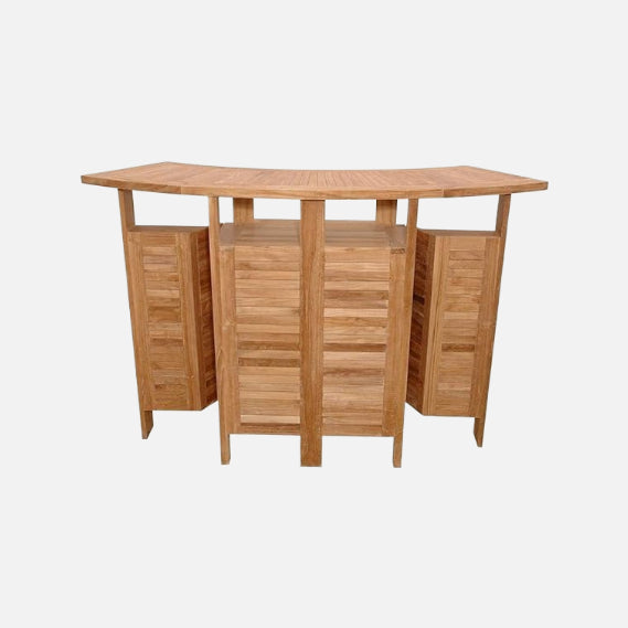 Anderson teak altavista 62" folding bar table