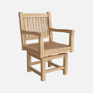 Anderson teak rialto rocking and swivel armchair
