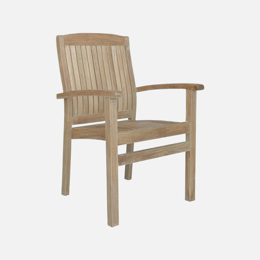 Anderson teak sahara stacking armchair set of 4