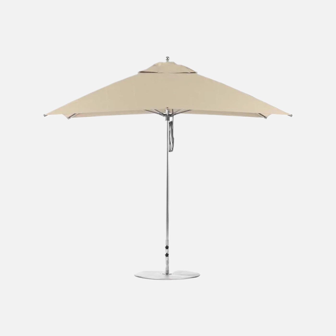 Ledge Lounger essential fiberglass umbrella - 10' square pulley