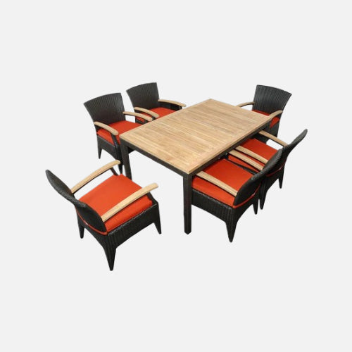 Anderson teak bellagio 7-pieces dining set