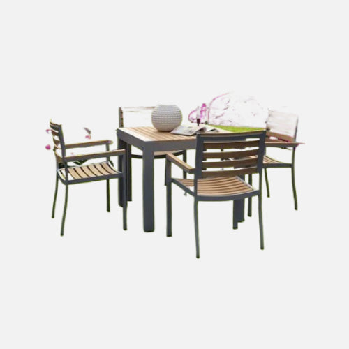 Anderson teak seville 5-pieces square dining set