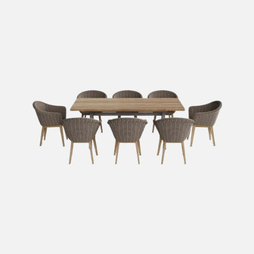 Anderson teak set-39a 9-pc alura padua dining table set