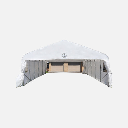 Gazebo Penguin deluxe double car shelter 20′ x 20′