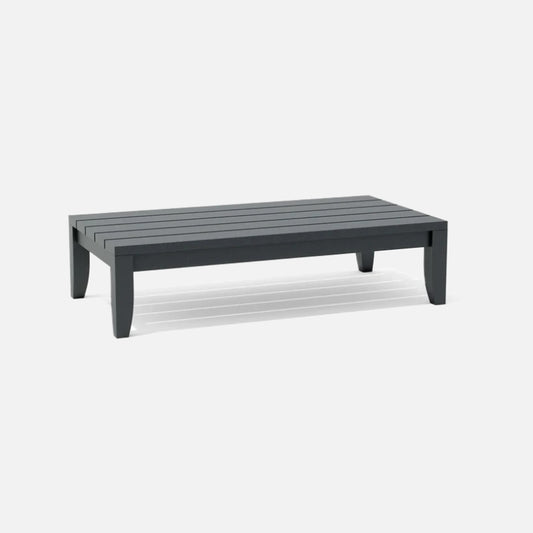 Anderson teak coronado aluminum rectangular coffee table