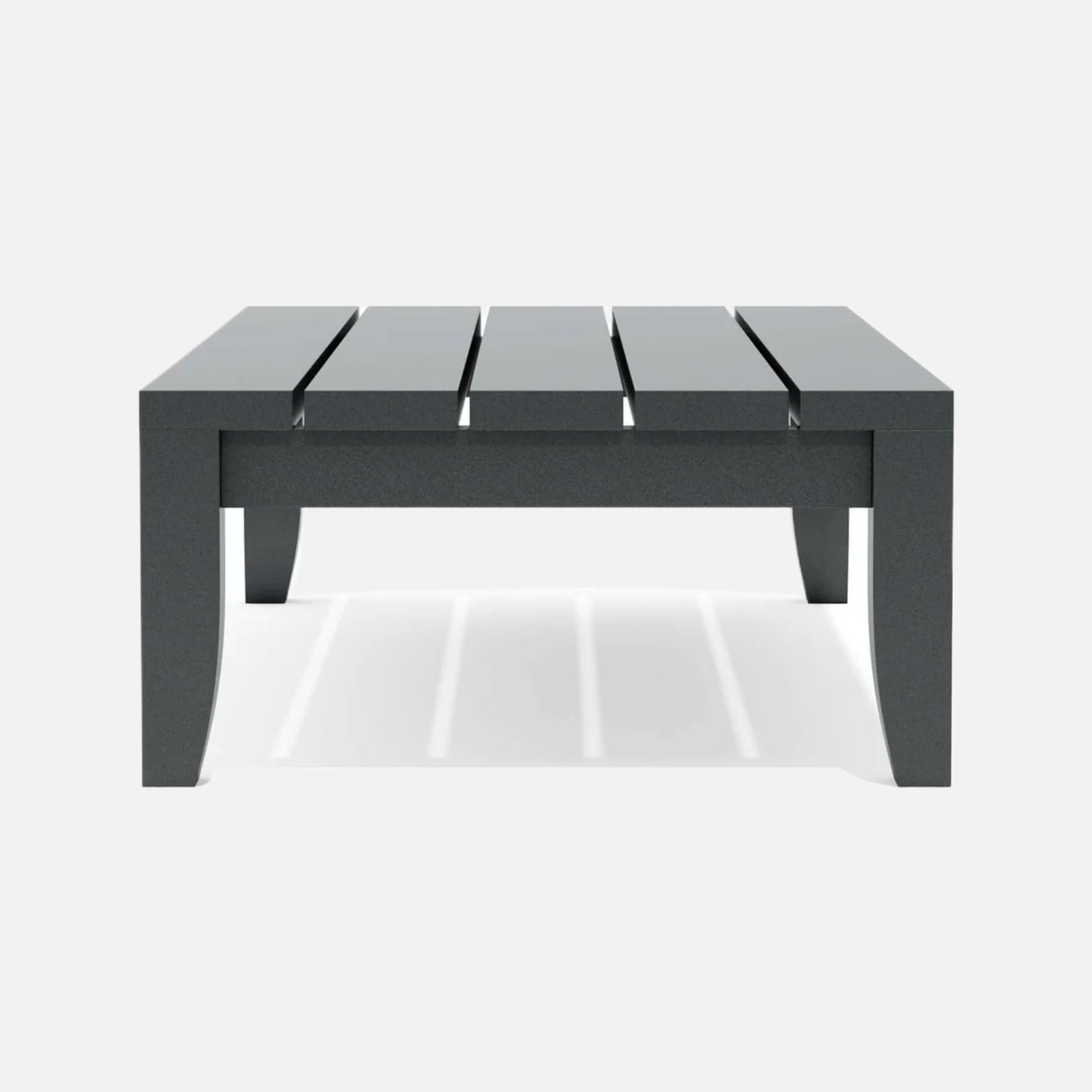Anderson teak coronado aluminum rectangular coffee table