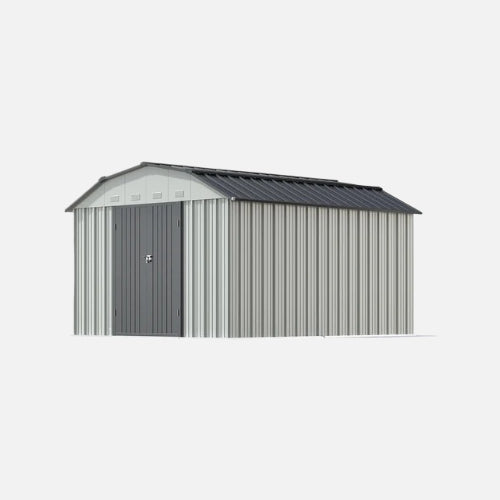 Patiowell barn style 10x12 metal shed pro with gambrel roof