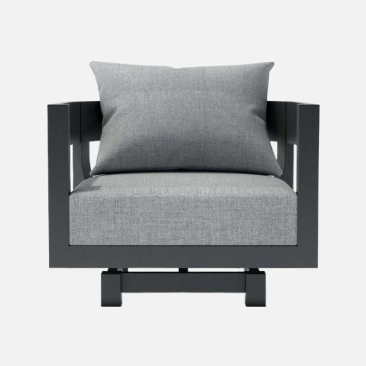 Anderson teak coronado aluminum swivel armchair