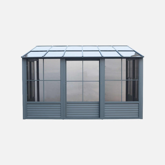 Gazebo penguin florence 8 ft. x 12 ft. polycarbonate roof slate