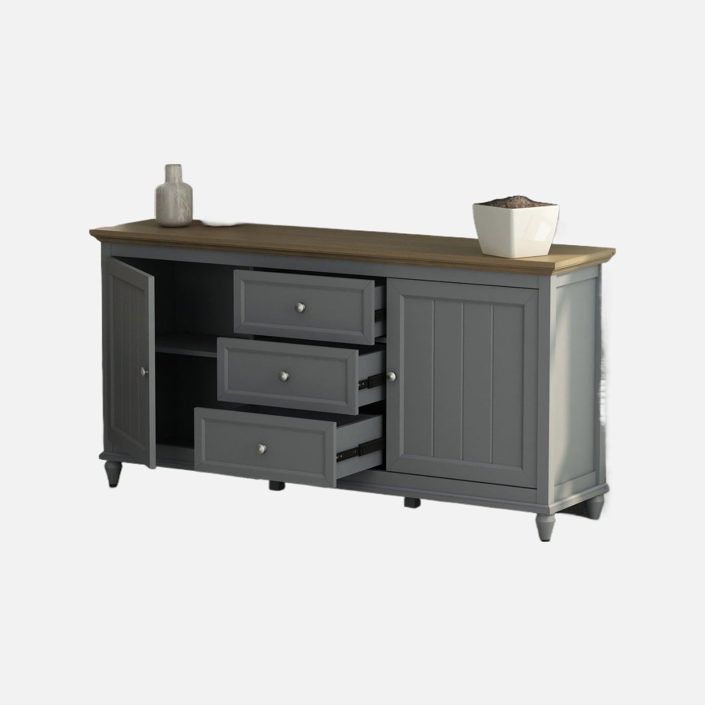 Anderson teak chenon sideboard grey