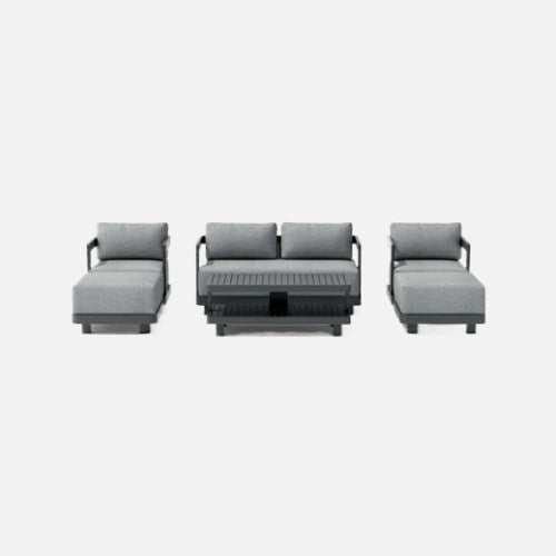 Anderson teak set-902-al 6-pc granada aluminum deep seating