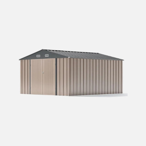 Patiowell 10x12 metal shed pro with peak roof