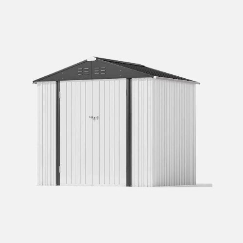 Patiowell 8x6 metal shed pro with peak roof