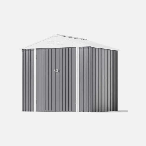 Patiowell 8x6 metal shed pro with peak roof