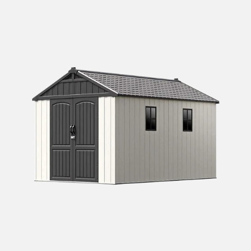 Patiowell kick-it 8x12 plastic shed pro